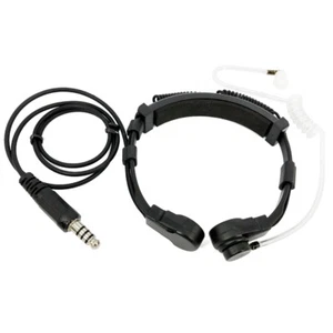 Telescopic Heavy Duty Tactical Throat Vibration Mic Headphone Headset Microphone - Picture 1 of 6