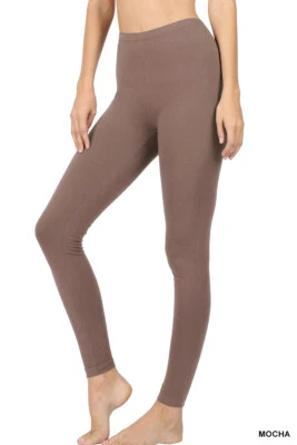 Mujer Algodón Leggings Ligeros Entrenamiento Yoga Pantalones Cómodos Suave Elastizados S-XL Foto 1 de 2