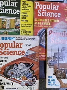 Popular Science Magazine 1965 Cars Mechanics Homes Lot of 4 Lee Harvey Oswald - Picture 1 of 5