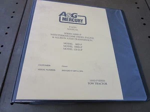 A&G Mercury Parts Manual Tow Tractor Tug W/ Perkins 1104E and Allison AT545 - Picture 1 of 9