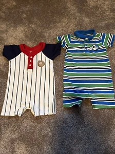 Toddler Boy Rompers 24 Months Set Of 2 By: Babies R Us - Picture 1 of 7