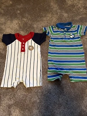 Toddler Boy Rompers 24 Months Set  Of 2 By: Babies R Us - Image 1 of 4