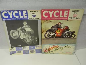 Floyd Clymer's Cycle Magazin Nov. Dez. 1961 Motorrad 2 Stück - M70 - Bild 1 von 10