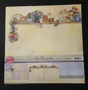 FREE Miss Elizabeth's 6 Scrapbook Scrapbooking floral shelf paper 12 x 12 Asst - Picture 1 of 3