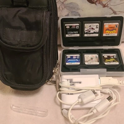 Nintendo DS Lite Package: 6 GAMES; multi-use cord; case/ CONSOLE NOT INCLUDED - Image 1 of 4