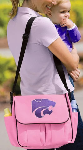 K-State Logo Diaper Bag Official KSU LogoShower Gifts for Daddy or Mommy Cover
