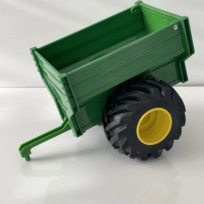 John Deere Toy Trailer Plastic Grain Cart Monster Wheels Tomy EX2 5AZ - Image 1 of 4