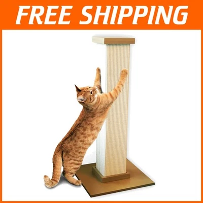Compact 32-Inch Scratching Post - Durable Sisal Fiber for Cats of All Breeds - Image 1 of 4