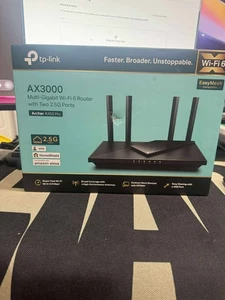 TP-Link AX3000 Multi-Gigabit Wi-Fi 6 Router w/ (2) 2.5G Ports, Archer AX55 Pro - Picture 1 of 5