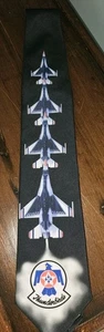 Corbata de Colección USAF Thunderbirds Air Force Jets - Exposición Aérea Aviación Coleccionable - Imagen 1 de 6