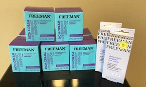8 Freeman RICH CREAM crema idratante viso notte 1,7 FL oz 2 maschera occhi tempo di sonno - Foto 1 di 3