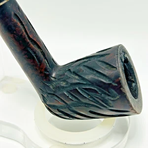 Vintage importierte Briar Estate Pfeife Dublin Billard rustikal geschnitzt 6" - Bild 1 von 17