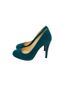 Christian Louboutin Pumps 35.5 GRN Suede - Picture 1 of 6