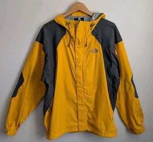 Men's XL The North Face Realization Jacket HyVent Waterproof Yellow Gray Parka - Picture 1 of 20