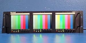MARSHALL V-R563P 3-Channel Triple 5.6 inch LCD Monitors Rack Mountable | N/A - Picture 1 of 15