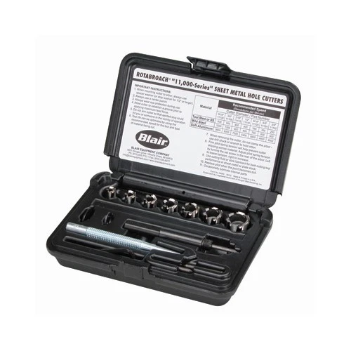 15pc Blair Rotabroach Spot Weld Cutter and Hole Saw Kit With Storage Case 11090