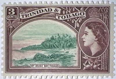 SELLOS DE VIAJE: SELLOS TRINIDAD Y TOBAGO 1953-59 QEII SG#269 COMO NUEVOS, MOGH 3 centavos Foto 1 de 4