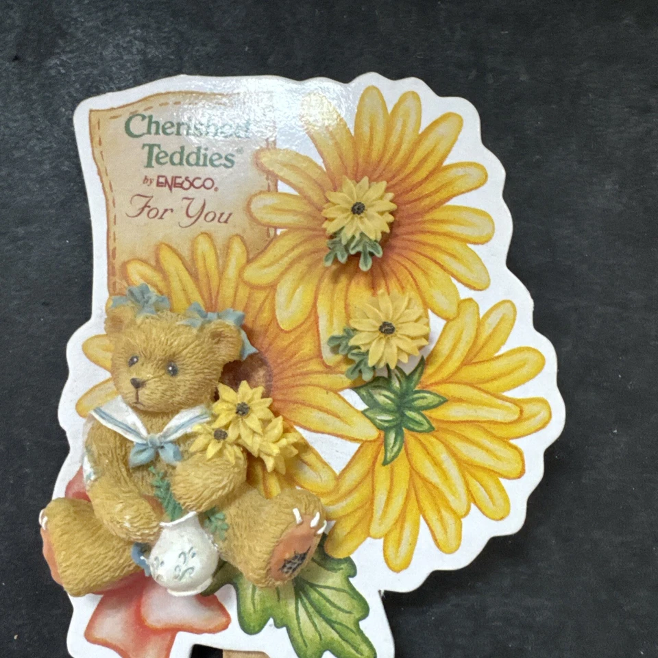 Enesco Cherished Teddies Iris Pins/Earrings #203033 Rare Cute