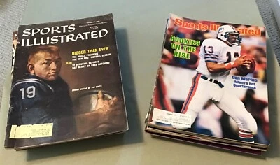 Sports Illustrated FB lote de 1ª portada, 24 diff, 1959 - 08, Unitas, Montana, Marino Foto 1 de 4