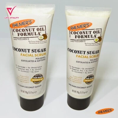 Coconut Sugar Facial scrub with Vitamin E Polishes Exfoliates & Softens - Image 1 of 2