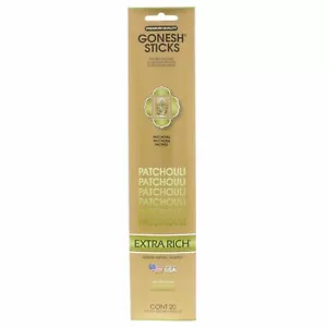 Gonesh Incense Sticks - 8 Packs - Patchouli - 20 Sticks Per Pack Extra Rich - Picture 1 of 4