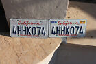California Sesquicentennial White/Blue License Plates-PAIR, used one yr, 2000