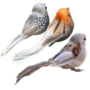 Artificial Birds Feather Simulation Foam Bird Clip on Bird Ornaments for DIY ... - Picture 1 of 9