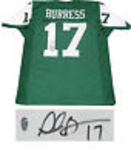 Plaxico Burress Hand Signed New York Jets Green #17 Jersey Holo - Image 1 of 1