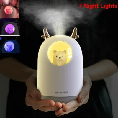 Air Humidifier 7 Color Night Lights Cool Mist Aroma Diffuser Humidificador - Image 1 of 4