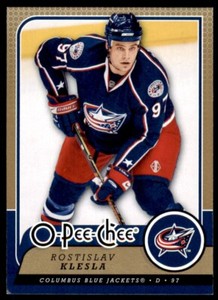 2008-09 O-Pee-Chee Rostislav Klesla Columbus Blue Jackets #90