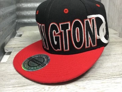 Gorra base City Hunter Washington DC talla única para la mayoría roja y negra Foto 1 de 4