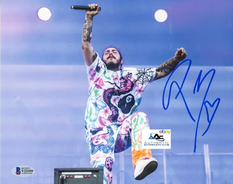 POST MALONE AUTOGRAPH SIGNED 8x10 PHOTO RAPPER SINGER BECKETT Cover