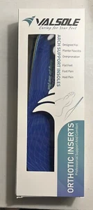 valsole insoles Orthotic Inserts Flat Feet Foot Pain Heel Pain Size 9 - Picture 1 of 4