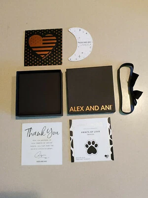 Alex and Ani Empty Giftbox With Sticker, Cards And Bow - Image 1 of 4