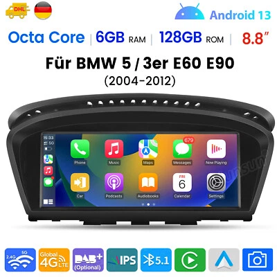 Für BMW 5er E60 E90 CCC Carplay Android 13 Autoradio 6+128G WIFI SWC GPS 8-Kern - Bild 1 von 4