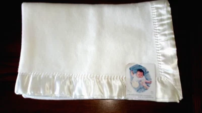 DE COLECCIÓN MANTA CUNA BEBÉ CHATHAM BUNNY ESMOND ACRÍLICO MEZCLA ENCUADERNACIÓN SATINADA NUEVA CON ETIQUETAS Foto 1 de 4