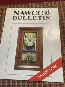 NAWCC Bulletin -Watch & Clock Collectors Magazine 1991 February #270 - Picture 1 of 4