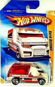 2010 Hot Wheels 1:64 2010 New Models White Rapid Response 18/44 - Picture 1 of 2