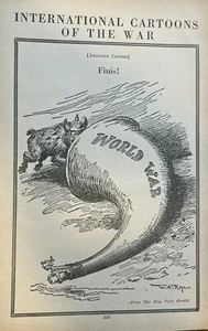 1919 European War Cartoons Germany France England End of War - Picture 1 of 6