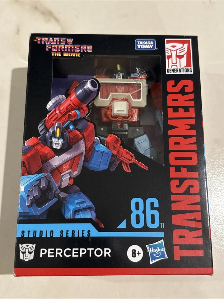 Transformers Toys Studio Series 86-11 Deluxe Class The The Movie Perceptor Actio