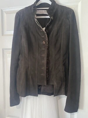 Chaqueta de gamuza marrón Christian Dior 12 Foto 1 de 4