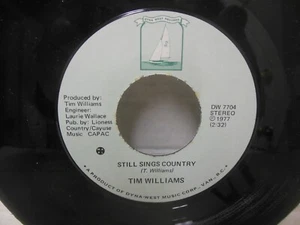 rare TIM WILLIAMS nr mint PROMO 45 rpm STILL SINGS COUNTRY (MONO/STEREO) - Picture 1 of 2