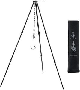Lightweight Aluminum Collapsible Camping, Hunting, Backpacking Tripod Cooker - Picture 1 of 5