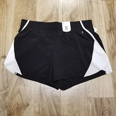 NUEVO Pantalones Cortos para Correr Xersion Talla XL Para Mujer Negro Blanco Ropa Activa de Secado Rápido Foto 1 de 4