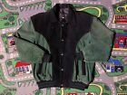 Vintage Luminary Lined Genuine Leather Bomber Jacket M Made In Australia 