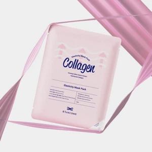 Korea RIVECOWE Collagen Elasticity Facial Mask Sheet 10PCS Mini CC Cream Free - Picture 1 of 12