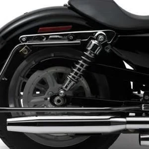 Kit de cola excavadora Cycle Visions para Dyna - Soportes de bolsa negros motocicleta CV7405B Foto 1 de 4