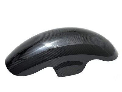 Para-lama dianteiro FLT fibra de carbono 16 polegadas serve para Harley Davidson - Imagem 1 de 2