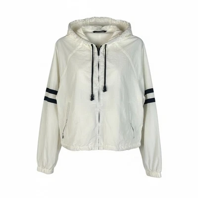 Chaqueta cortavientos ligera con capucha J Galt Melville rayas atléticas talla S Foto 1 de 4