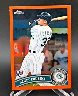 2011 Topps Chrome - Scott Cousins #187 Orange Refractor (RC) - Image 1 of 2